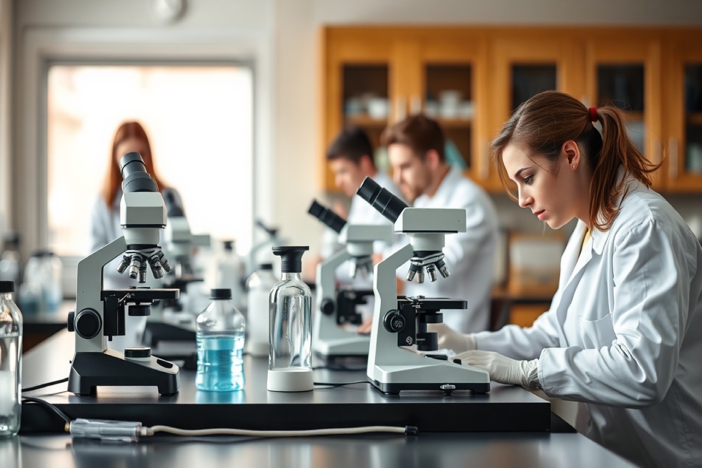 In the science lab