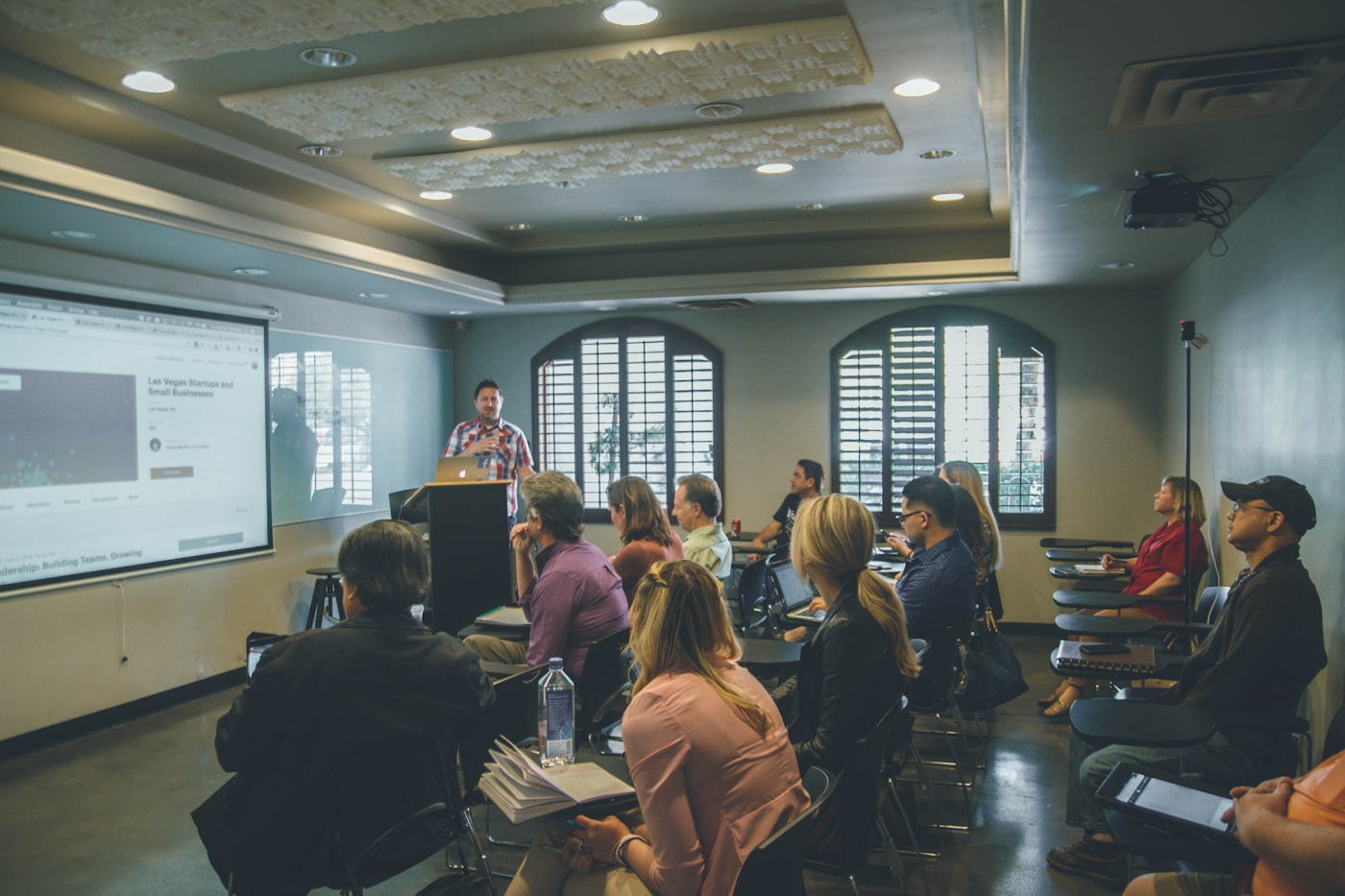 A full lecture room